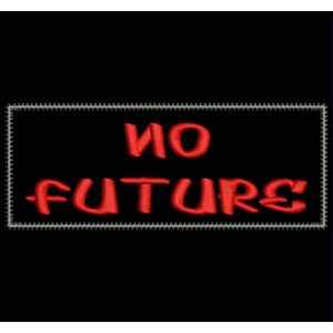Parche Bordado NO FUTURE (No Hay Futuro)