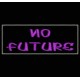 Parche Bordado NO FUTURE (Color VIOLETA)