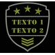 Parche Bordado AIRSOFT TEXTO (Color VERDE OLIVA)