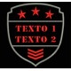 Parche Bordado AIRSOFT TEXTO (Color ROJO)