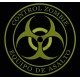 Parche Bordado ZOMBIE CONTROL (Color VERDE OLIVA)