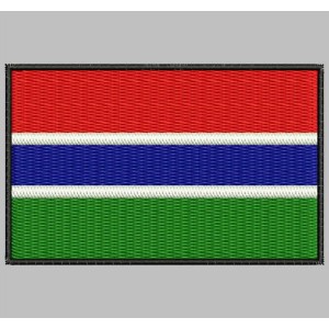 Parche Bordado Bandera GAMBIA