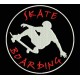 Parche Bordado SKATEBOARD (Fondo NEGRO)