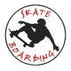 Parche Bordado SKATEBOARD (Fondo BLANCO)