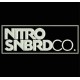 Parche Bordado NITRO SNOWBOARD (Color BLANCO)