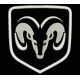 Parche Bordado DODGE (Color BLANCO)