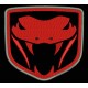 Parche Bordado DODGE VIPER CLASSIC (Color ROJO)