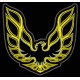 Parche Bordado PONTIAC FIREBIRD (Color ORO)