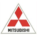 Parche Bordado MITSUBISHI (Fondo BLANCO)