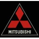 Parche Bordado MITSUBISHI (Fondo NEGRO)