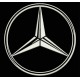 Parche Bordado MERCEDES-BENZ (Color BLANCO)