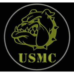 Parche Bordado USMC (US MARINE CORPS)
