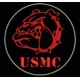 Parche Bordado USMC (Color ROJO)