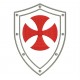Parche Bordado ESCUDO TEMPLARIO (Fondo BLANCO)