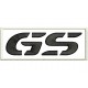 Parche Bordado BMW GS (Bordado NEGRO / Fondo BLANCO)