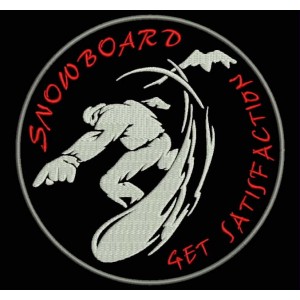 Parche Bordado SNOWBOARD