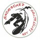 Parche Bordado SNOWBOARD (Fondo BLANCO)