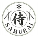 Parche Bordado SAMURAI (Color NEGRO)