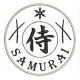 Parche Bordado SAMURAI (Color NEGRO)