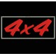 Parche Bordado "4x4" (Color ROJO)