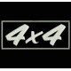 Parche Bordado "4x4" (Color BLANCO)