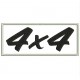 Parche Bordado "4x4" (Color NEGRO)