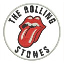Parche Bordado ROLLING STONES (Fondo BLANCO)