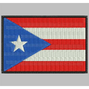 Parche Bordado Bandera PUERTO RICO