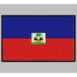 Parche Bordado Bandera HAITI