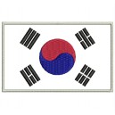 Parche Bordado Bandera COREA DEL SUR