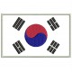 Parche Bordado Bandera COREA DEL SUR