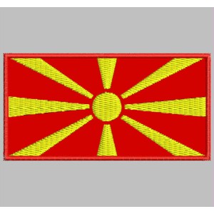 Parche Bordado Bandera MACEDONIA