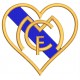 Parche Bordado REAL MADRID (Corazon) 