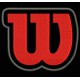 Parche Bordado WILSON (ROJO sobre NEGRO)