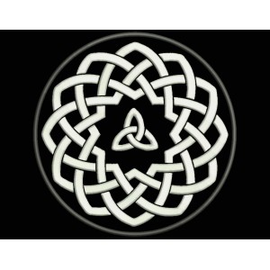 Parche Bordado NUDO CELTA (CIRCULAR)