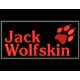 Parche Bordado JACK WOLFSKIN (Bordado ROJO / Fondo NEGRO)