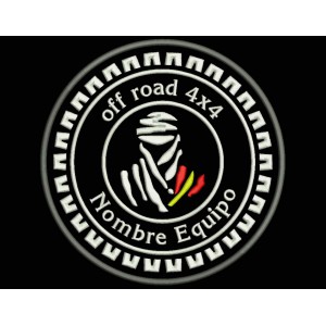 Parche Bordado OFF ROAD 4x4 (Personalizable)