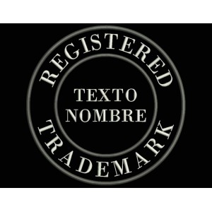 Parche Bordado MARCA REGISTRADA (Personalizable)