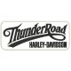 Parche Bordado THUNDER ROAD HARLEY-DAVIDSON (Color NEGRO / Fondo BLANCO) 