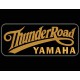 Parche Bordado THUNDER ROAD YAMAHA (Color BRONCE / Fondo NEGRO)