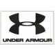 Parche Bordado UNDER ARMOUR (Bordado NEGRO / Fondo BLANCO)