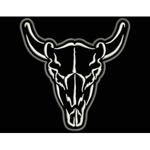 Parche Bordado CRANEO TRIBAL