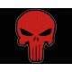 Parche Bordado THE PUNISHER (Bordado ROJO / Fondo NEGRO)