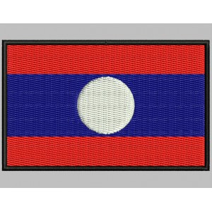 Parche Bordado Bandera LAOS