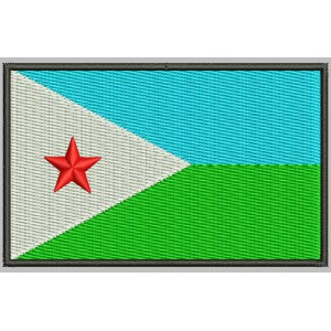 Parche Bordado Bandera DJIBOUTI