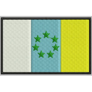 Parche Bordado Bandera CANARIAS (NACIONALISTA)