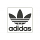 Parche Bordado ADIDAS (Bordado NEGRO / Fondo BLANCO)