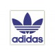 Parche Bordado ADIDAS (Bordado AZUL MARINO / Fondo BLANCO)