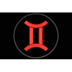 Parche Bordado SIGNO GEMINIS (ZODIACO)
