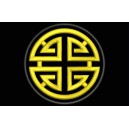 Parche Bordado PROSPERIDAD (Bordado ORO / Fondo NEGRO)